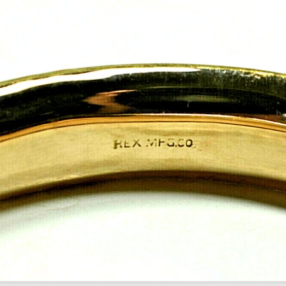 14K Gold Engraved Bangle Bracelet Ornate Florentine - Can be Monogrammed 24g - Picture 3 of 4